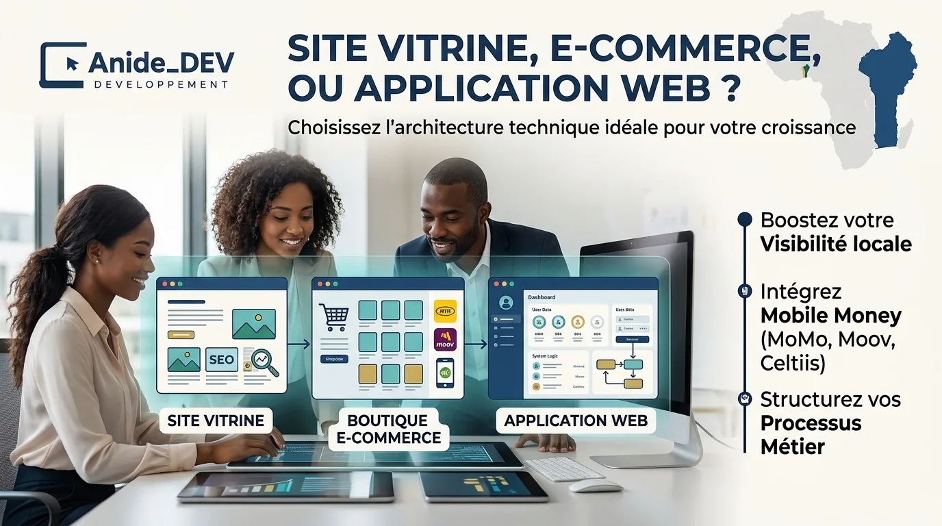 Site Vitrine, Application Web ou E-commerce : Quelle architecture technique choisir pour votre projet ?